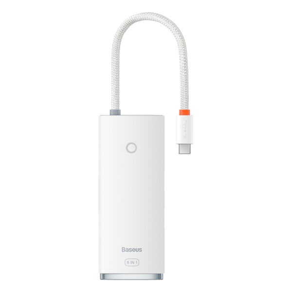 Baseus - Adaptador HUB 6 em 1 - Branco