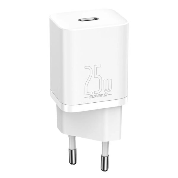 Baseus – Carregador USB-C 25W, Cabo Tipo-C 1m – Branco - Image 4