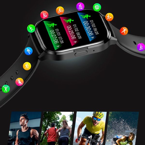 Smartwatch COOL Delta Silicone Preto (Amoled, Chamadas, Desporto, Saúde) - Image 4