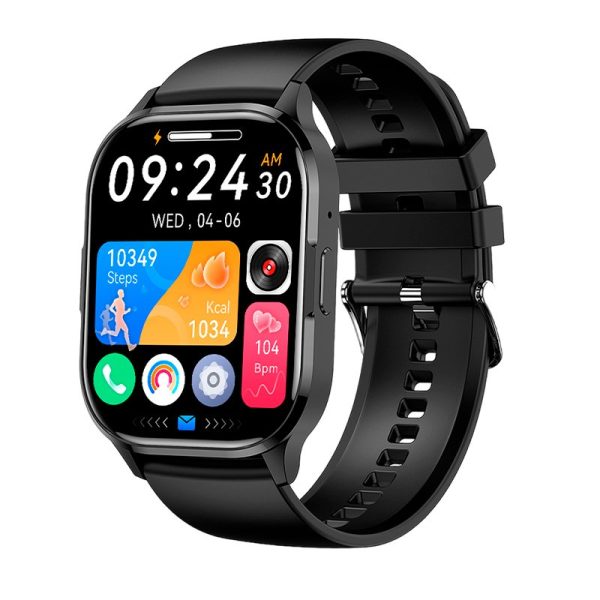 Smartwatch COOL Delta Silicone Preto (Amoled, Chamadas, Desporto, Saúde) - Image 3