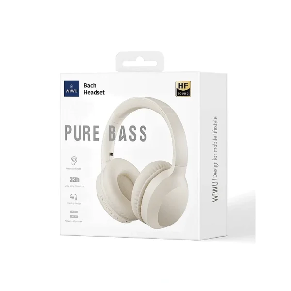 Auscultadores Bluetooth WIWU TD01 - Branco - Image 2