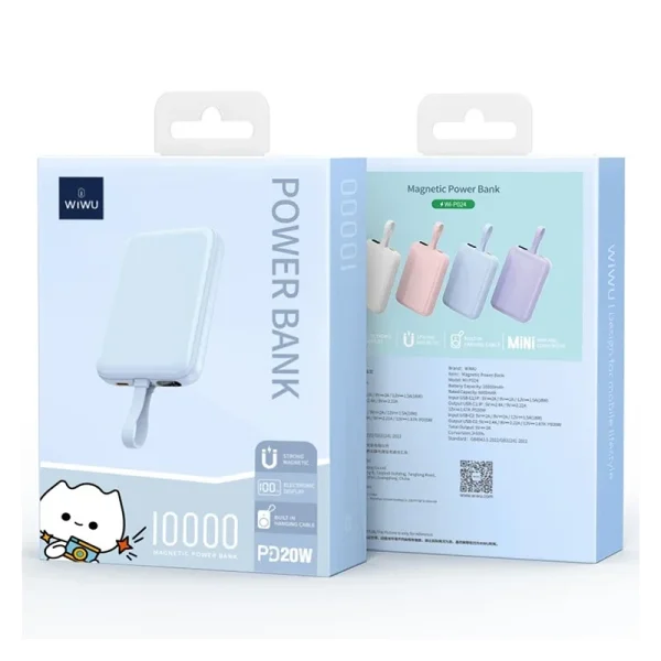 WIWU PowerBank 10.000mAh Plugin Play Wi-P024 - Branca